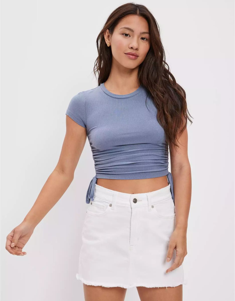 Jupes American Eagle AE '90s High-Waisted Mini Blanche Femme | LMA-51852903